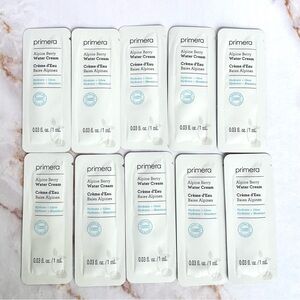 Primera Alpine Berry Water Cream 10 x Samples Face Lotion Hydrate + Glow